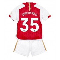 Otroški Nogometni dresi Arsenal Oleksandr Zinchenko #35 Domači 2023-24 Kratek Rokav (+ Kratke hlače)
